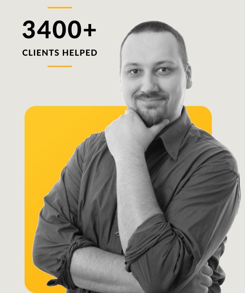 A male happy workers compensation client smiling